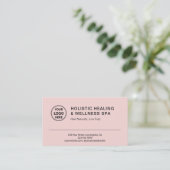 Holistische Gesundheits-Coach-Therapeutin Pink Terminkarte (Stehend Vorderseite)