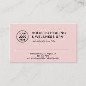 Holistische Gesundheits-Coach-Therapeutin Pink Terminkarte (Vorderseite)