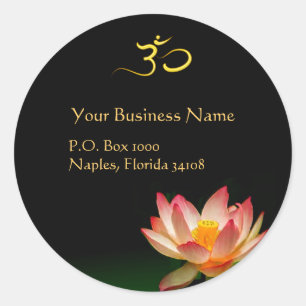 Holistische Heiler, Om-Aufkleber Runder Aufkleber