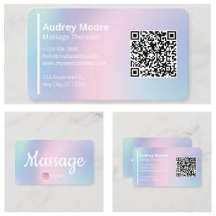 Holistische Massagetherapeuten Reiki Reflexzonenma Visitenkarte