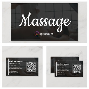 Holistische Massagetherapie Visitenkarte