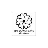 Holistische Wellness Gummistempel (Prägung)