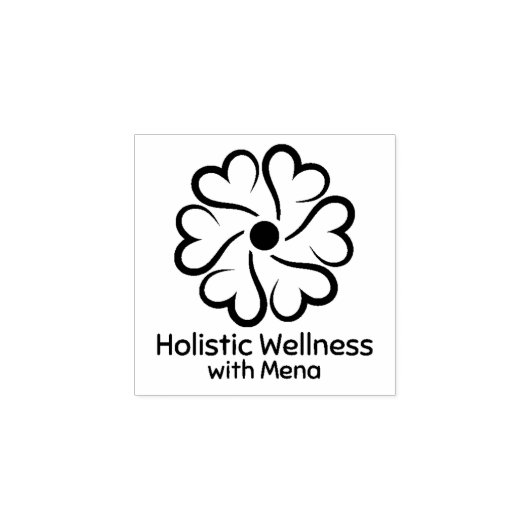 Holistische Wellness Gummistempel (Prägung)