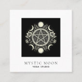 Holistischer Himmelsmond Quadratische Visitenkarte (Vorderseite)