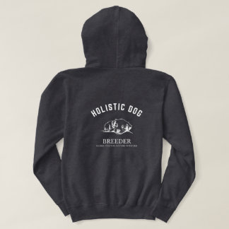 Holistischer Hundezüchter Unisex White Design Hoodie