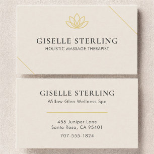 Holistischer Massagetherapeut Visitenkarte