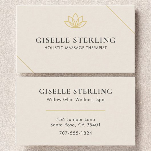 Holistischer Massagetherapeut Visitenkarte
