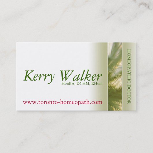 Holistischer Praktiker Visitenkarte (Vorderseite)