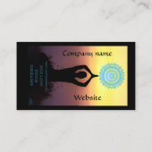 Holistischer Stil, positive Bestätigung Visitenkar Visitenkarte (Rückseite)