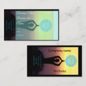 Holistischer Stil, positive Bestätigung Visitenkar Visitenkarte (Vorne/Hinten)