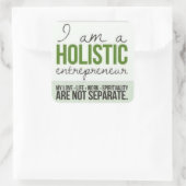 Holistischer Unternehmer Quadratischer Aufkleber (Tasche)