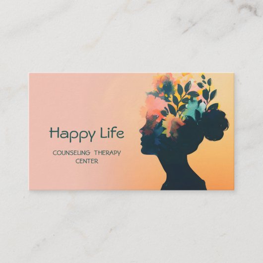 Holistischer Wellness-Geist, Body Spirit Therapist Visitenkarte (Vorderseite)