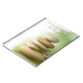 Holistisches gewundenes Wellness-Center-Notizbuch Notizblock (Linke Seite)