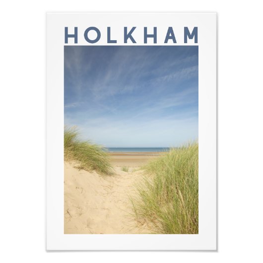 Holkham Beach Norfolk Küstenposter Fotodruck (Vorne)