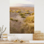 Holkham Beach Sanddünen, Küste von Norfolk Poster (Küche)