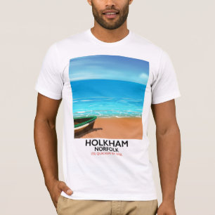 Holkham Norfolk Beach Reiseplakat T-Shirt
