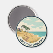 Holkham Norfolk England Travel Magnet (Vorderseite/Rückseite)