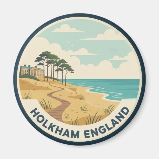 Holkham Norfolk England Travel Magnet (Vorne)