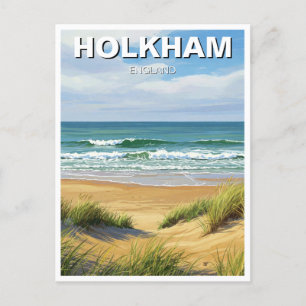 Holkham Norfolk England Travel Postkarte