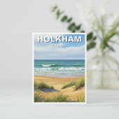 Holkham Norfolk England Travel Postkarte (Stehend Vorderseite)