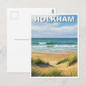 Holkham Norfolk England Travel Postkarte (Vorne/Hinten)