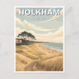 Holkham Norfolk England Travel Postkarte