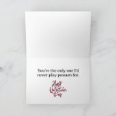 Holla At Me Valentine Feiertagskarte (Innenseite)