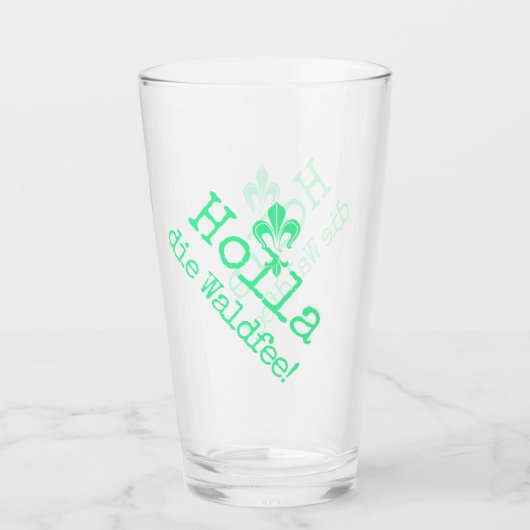 Holla, die Waldfee! Fleur de lis Glas (Vorderseite)