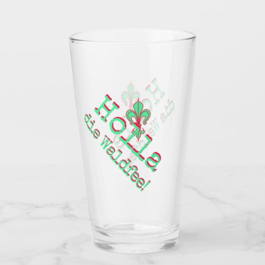 Holla, die Waldfee! Fleur de lis Glas (Rückseite)