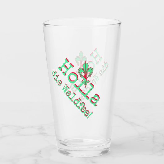 Holla, die Waldfee! Fleur de lis Glas (Vorderseite)