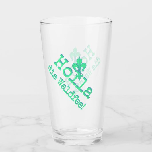 Holla, die Waldfee! Fleur de lis Glas (Vorderseite)