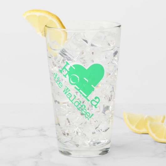 Holla, die Waldfee! German expression Glas (Vorderseite Ice)