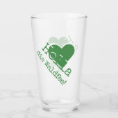 Holla, die Waldfee! German Saying Glas (Vorderseite)