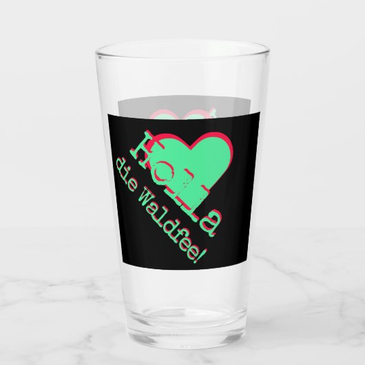 Holla, die Waldfee! Spruch Glas (Rückseite)