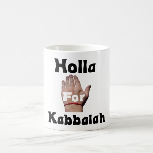 Holla für Kabbalah.Mug Kaffeetasse (Mittel)