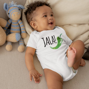 Holla Jalapeno Funny Baby Bodysuit Strampler