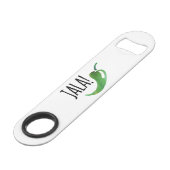 Holla Jalapeno Funny Bottle Opener Speed Flaschenöffner (Vorderseite Schrägansicht)