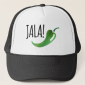 Holla Jalapeno Funny Trucker Hat Truckerkappe (Vorderseite)