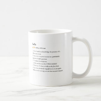 Holla - städtische Wörterbuch-Tasse Kaffeetasse