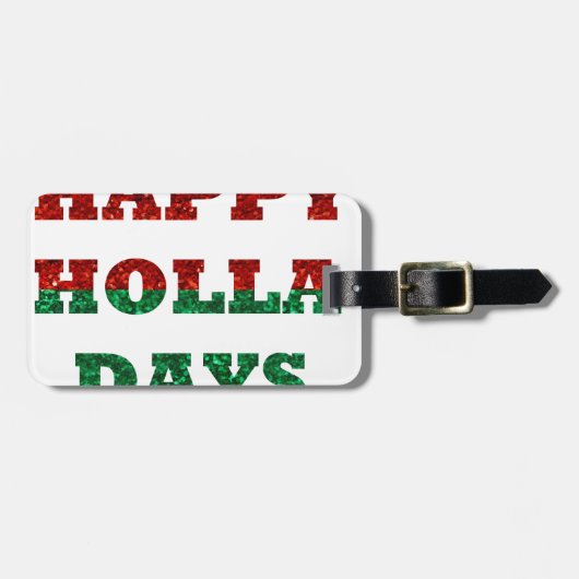 Holla-Tage Gepäckanhänger (Vorderseite horizontal)