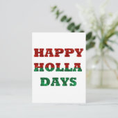 Holla-Tage Postkarte (Stehend Vorderseite)
