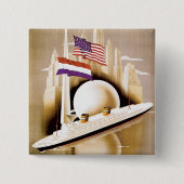 Holland America Line New York Button (Vorderseite)