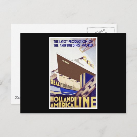 Holland America Line Postkarte (Vorne/Hinten)