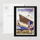 Holland America Line Postkarte (Vorne/Hinten)