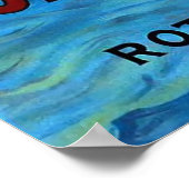 Holland America Line Rotterdam New York Poster (Ecke)