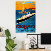 Holland America Line Rotterdam New York Poster (Heimbüro)