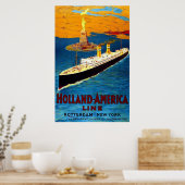 Holland America Line Rotterdam New York Poster (Küche)