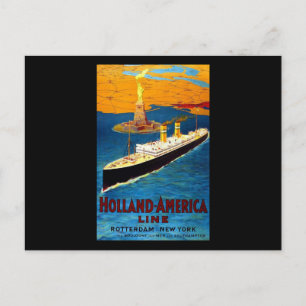 Holland America Line Rotterdam New York Postkarte