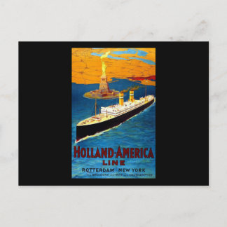 Holland America Line Rotterdam New York Postkarte