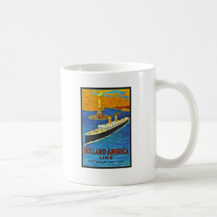 Holland-America-Linie Vintage-Reiseposter Kaffeetasse